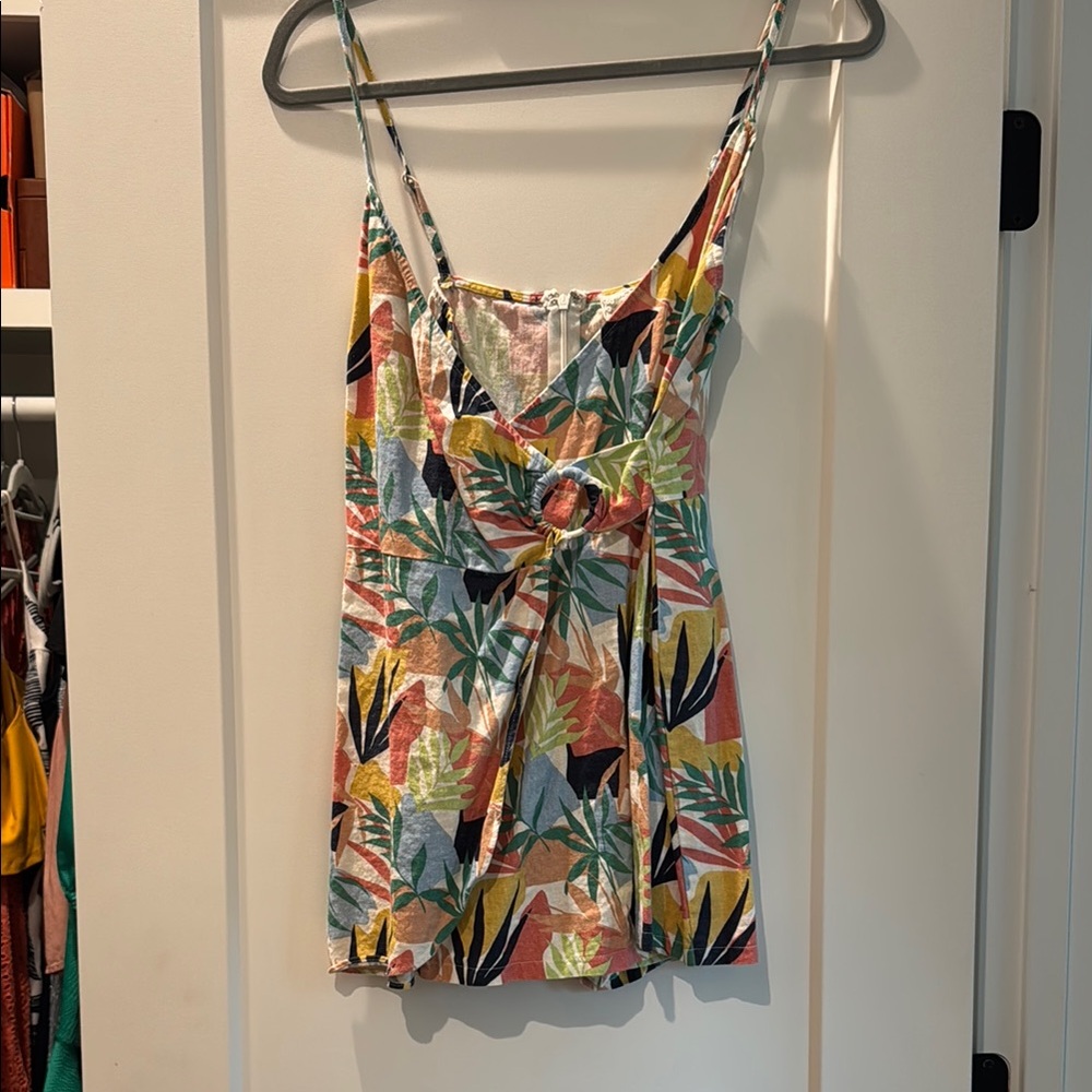 Floral Print Women's Romper
